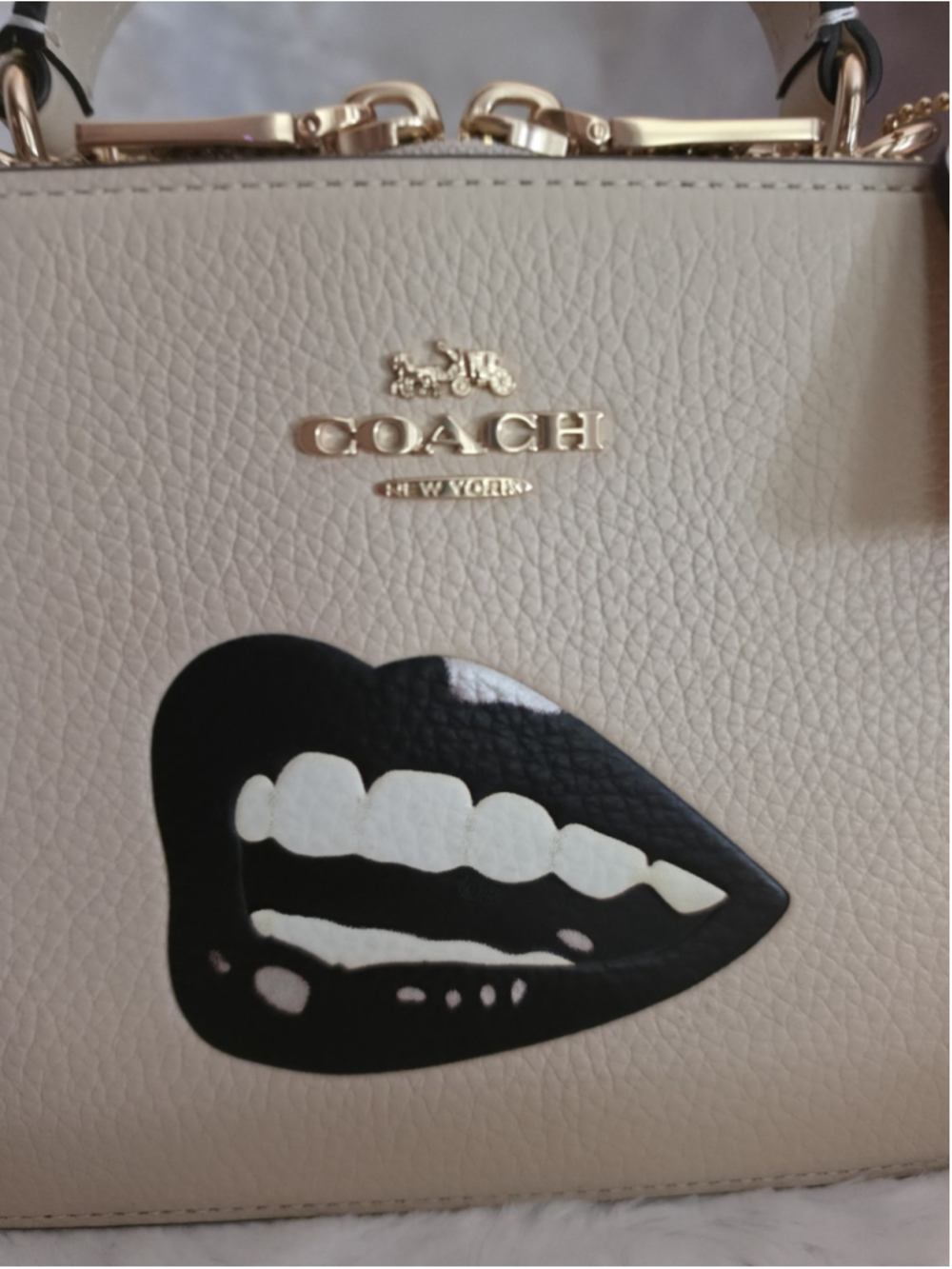 NWT Coach Tom Wesselmann Lunch Box Crossbody Ivory Leather CQ045 - Picture 2 of 12